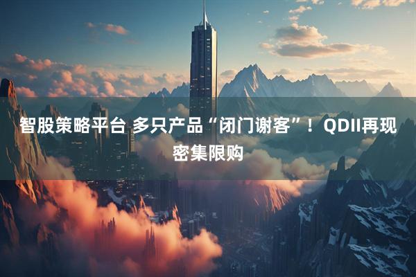 智股策略平台 多只产品“闭门谢客”！QDII再现密集限购